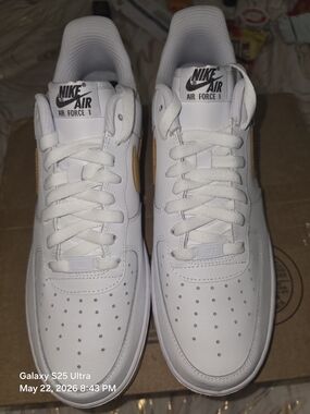 (2022) Air Force 1 White Canary Yellow Swoosh -Brand New, No Box. 11M/ 12.5W.
